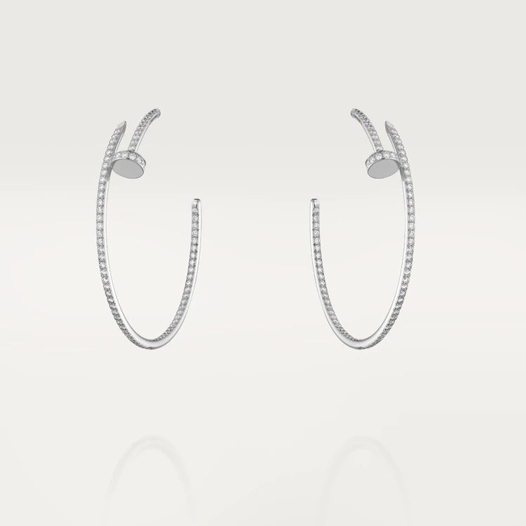 [Solara Jewelry]JUSTE EARRINGS FULL DIAMONDS 1.8MM