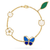[Solara Jewelry]LUCKY SPRING BUTTERFLY 5 MOTIF BRACELET