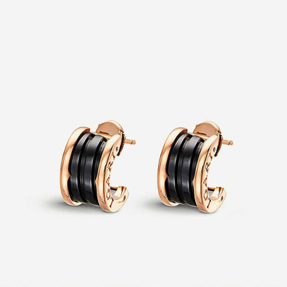 [Solara Jewelry]ZERO 1 PINK GOLD CERAMIC EARRINGS