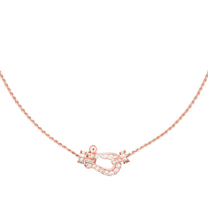 [Solara Jewelry]FORCE 10 PINK GOLD DIAMOND NECKLACE