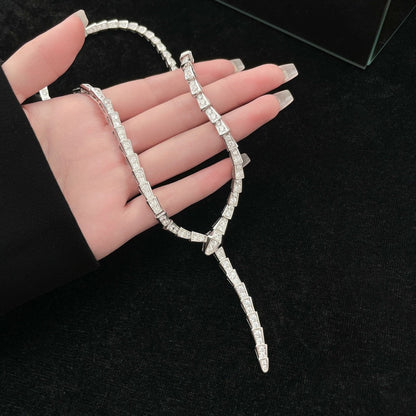 [Solara Jewelry]SERPENTI NECKLACE SILVER DIAMOND