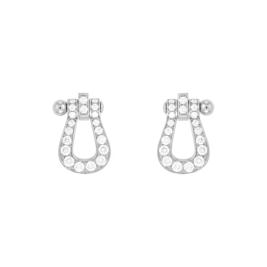 [Solara Jewelry]FORCE 10 FULL DIAMOND STUD EARRINGS MINI MODEL