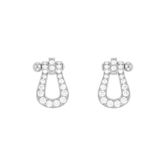 [Solara Jewelry]FORCE 10 FULL DIAMOND STUD EARRINGS MINI MODEL