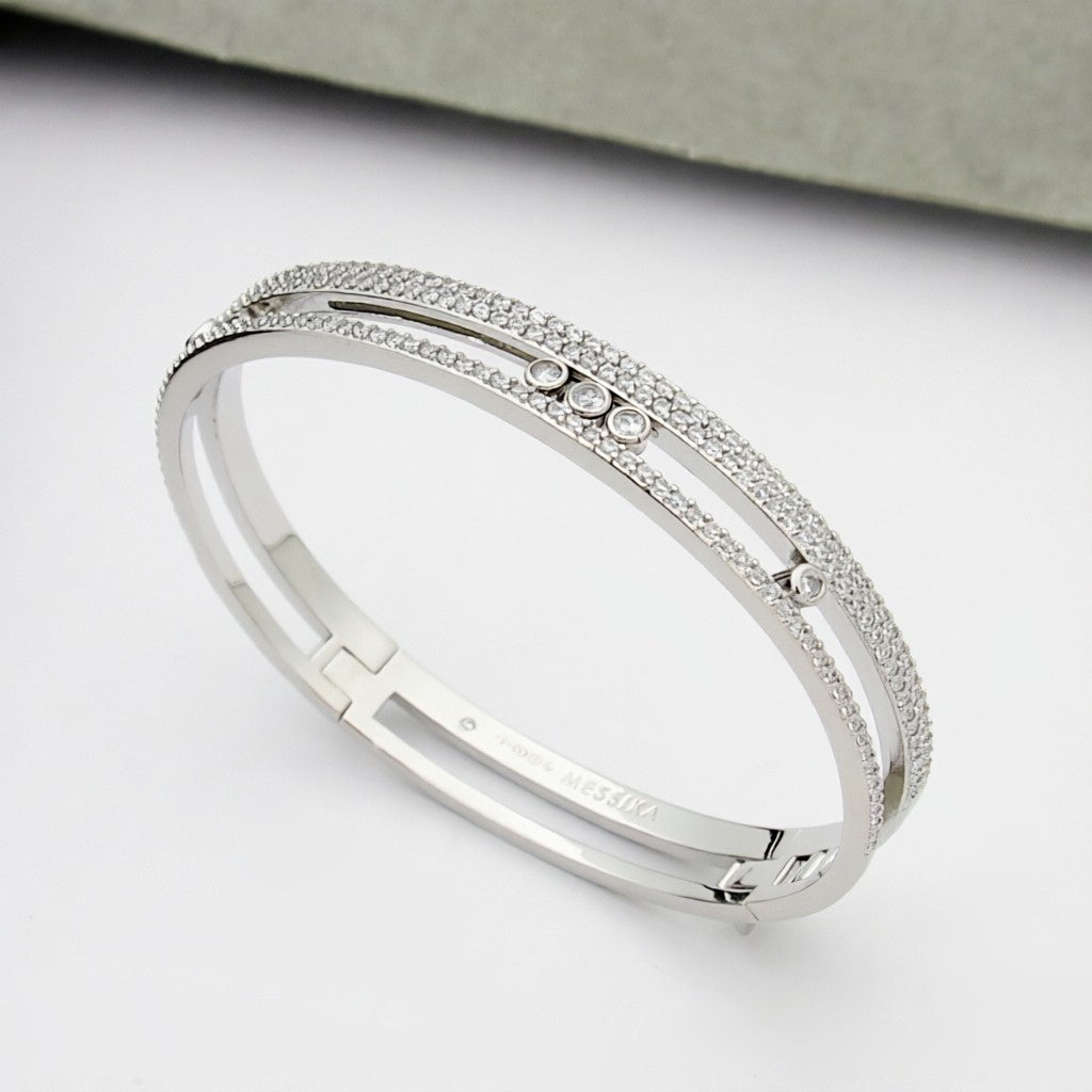 [Solara jewelry]Move Romane pavé bangle