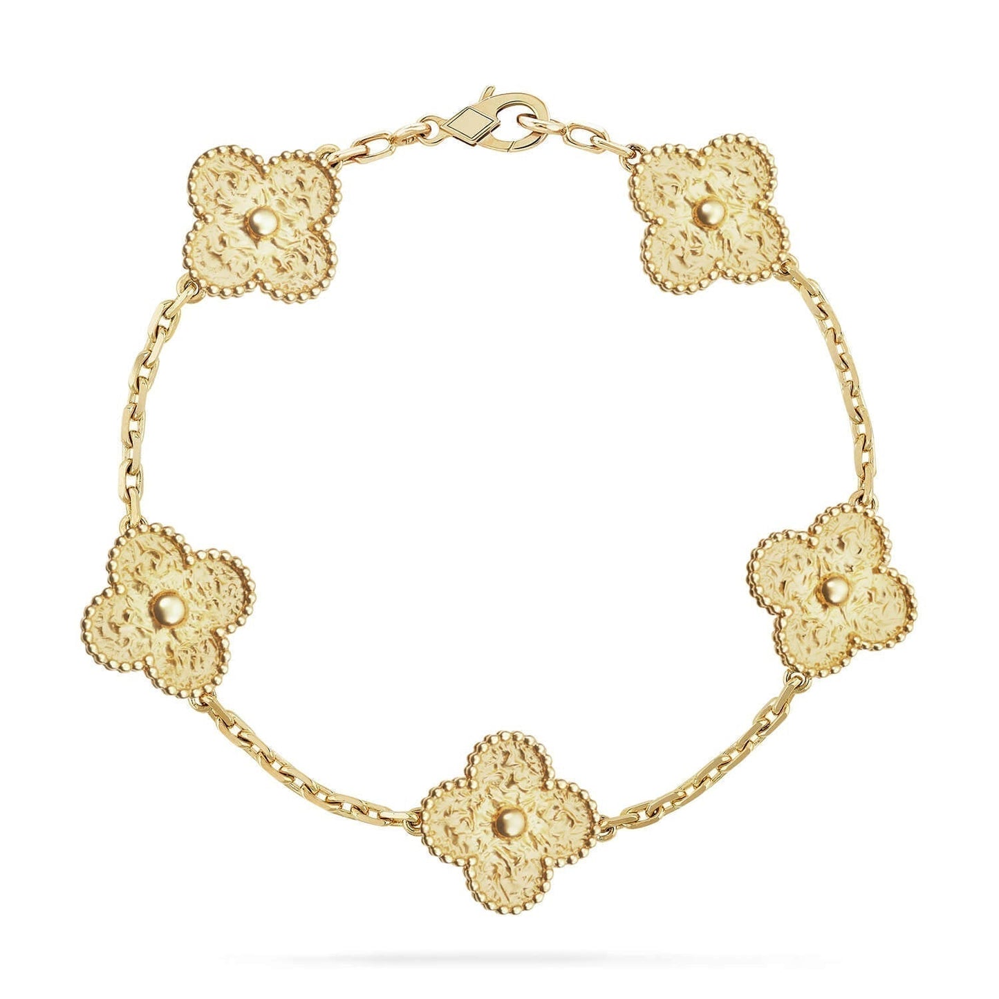 [Solara Jewelry]CLOVER 5 MOTIFS BRONZING BRACELET