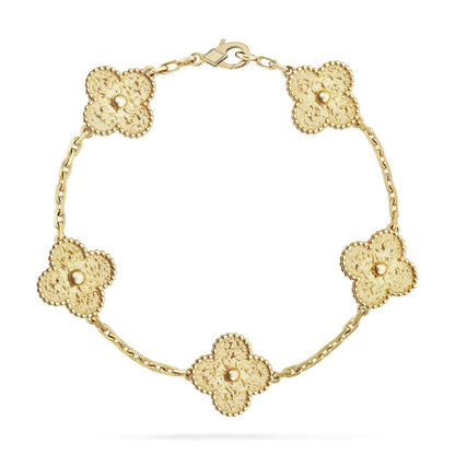 [Solara Jewelry]CLOVER 5 MOTIFS BRONZING BRACELET