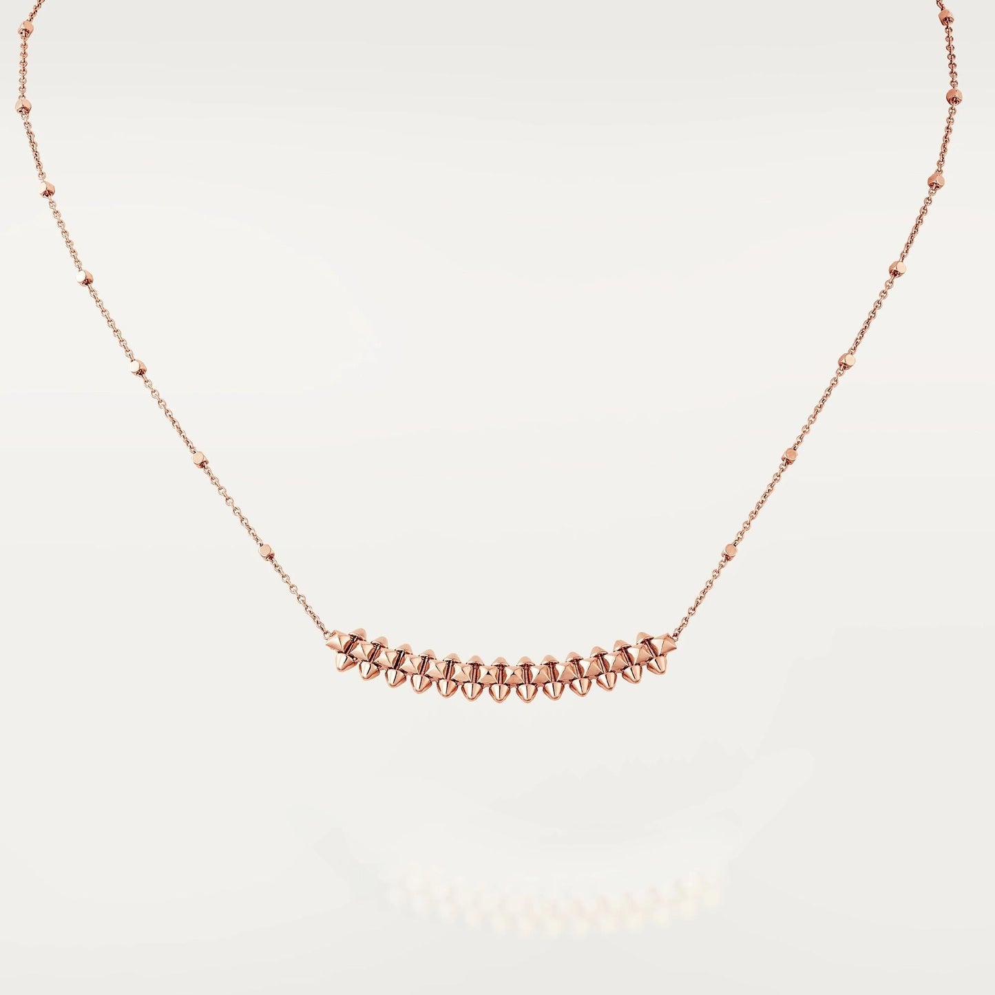 [Solara Jewelry]CLASH PINK GOLD NECKLACE