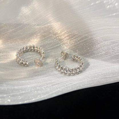 [Solara Jewelry]CLASH SMALL HOOP EARRINGS