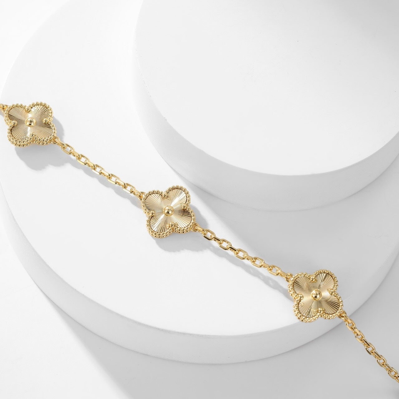 [Solara Jewelry]CLOVERS THE 10-MOTIFS LASER NECKLACE