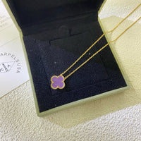 [Solara Schmuck]KLEE 15MM LILA VIOLETT HALSKETTE