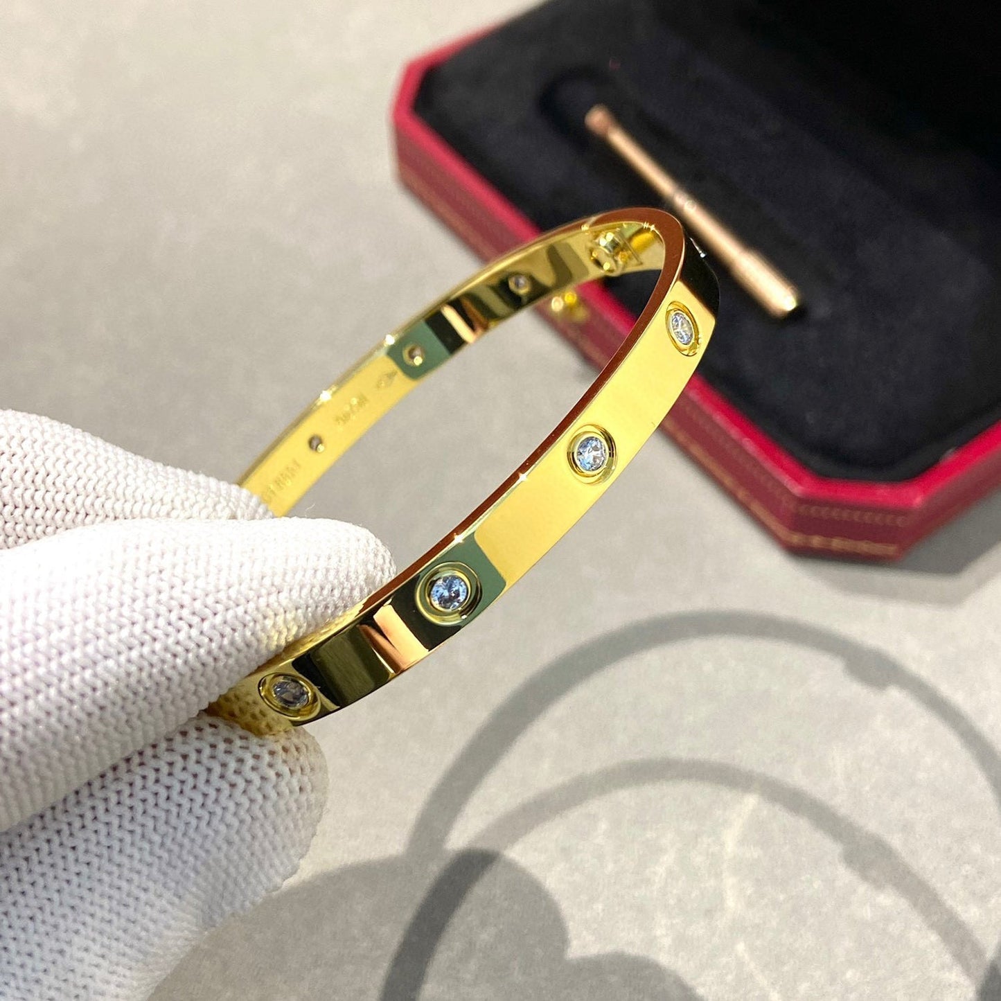 [Solara Jewelry]LOVE BRACELET 6.1MM 10 DIAMONDS