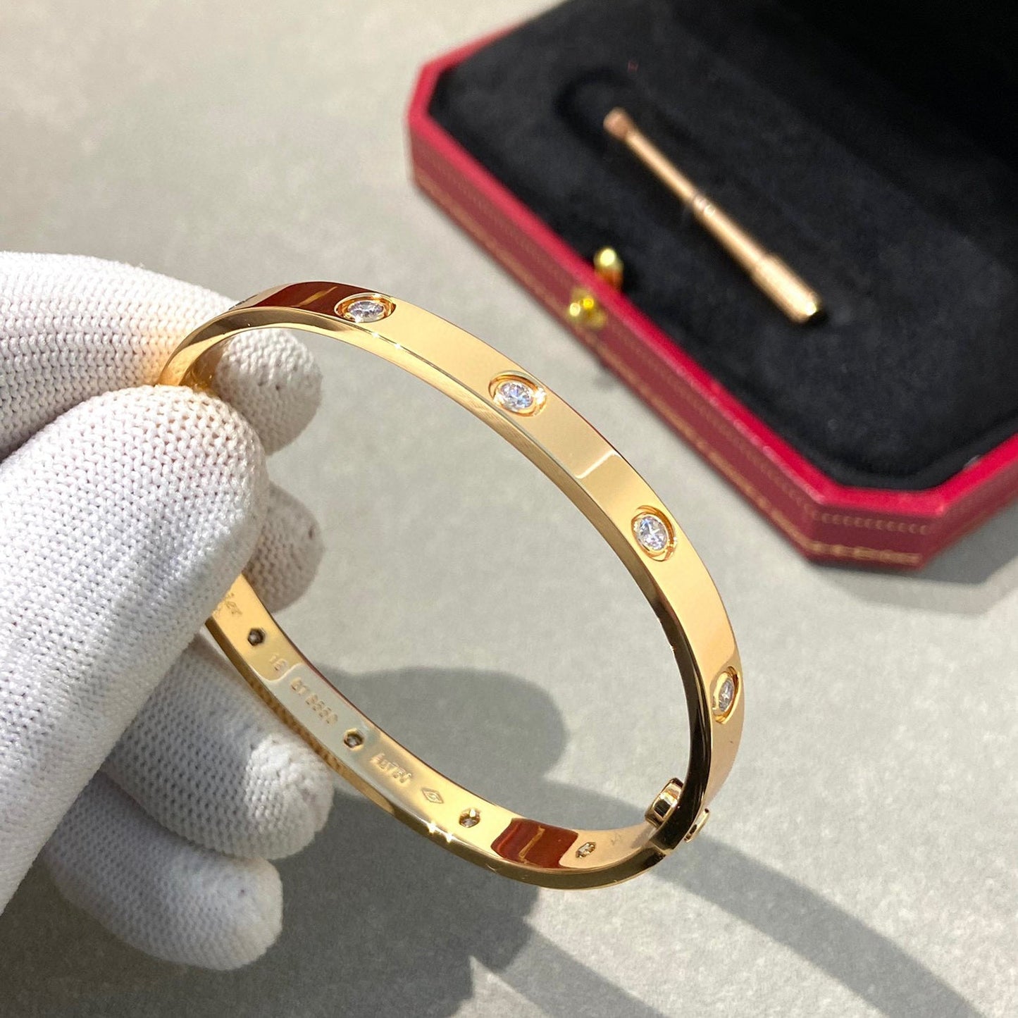 [Solara Jewelry]LOVE BRACELET 6.1MM 10 DIAMONDS