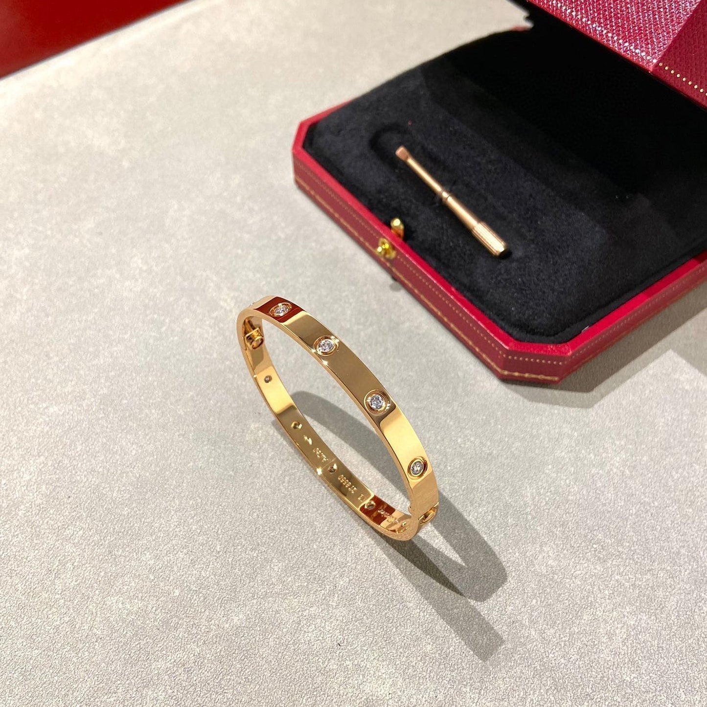 [Solara Jewelry]LOVE BRACELET 6.1MM 10 DIAMONDS