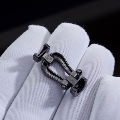 [Solara Jewelry]FORCE LARGE SERIES HORSESHOE BLACK SAMURAI BRACELET