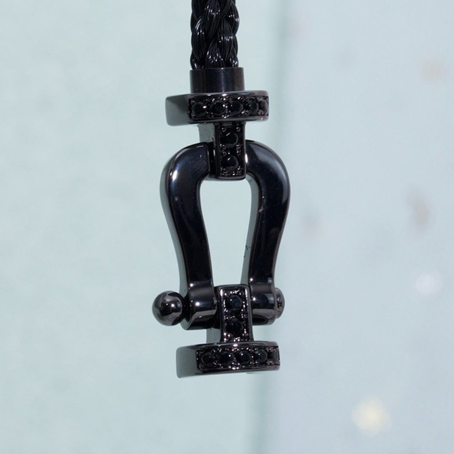 [Solara Jewelry]FORCE LARGE SERIES HORSESHOE BLACK SAMURAI BRACELET