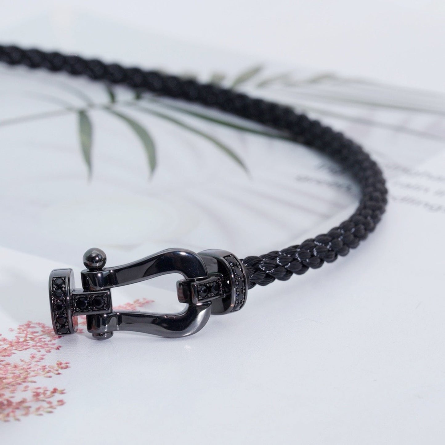 [Solara Jewelry]FORCE LARGE SERIES HORSESHOE BLACK SAMURAI BRACELET