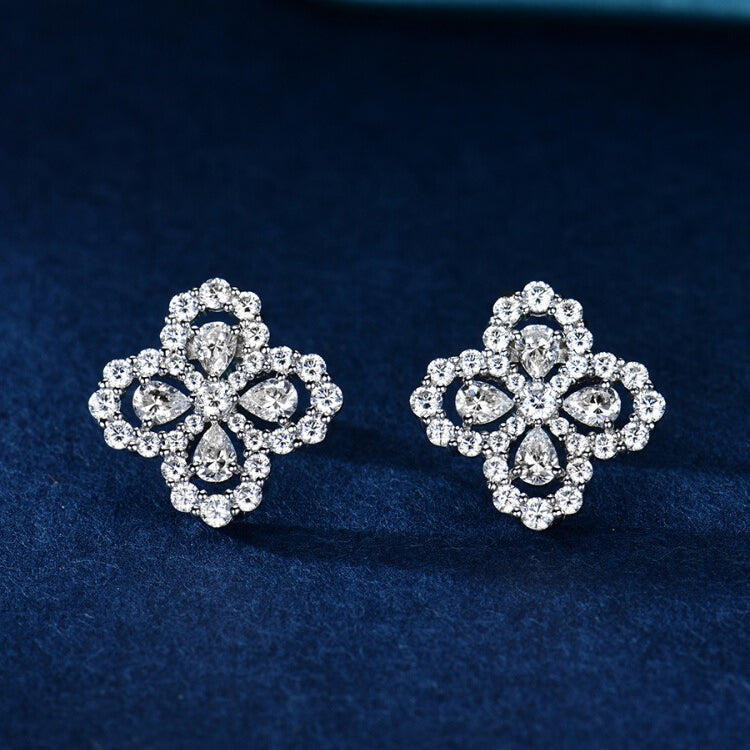 [Solara Jewelry]LOOP EARRINGS FULL MOTIF DIAMOND 16MM