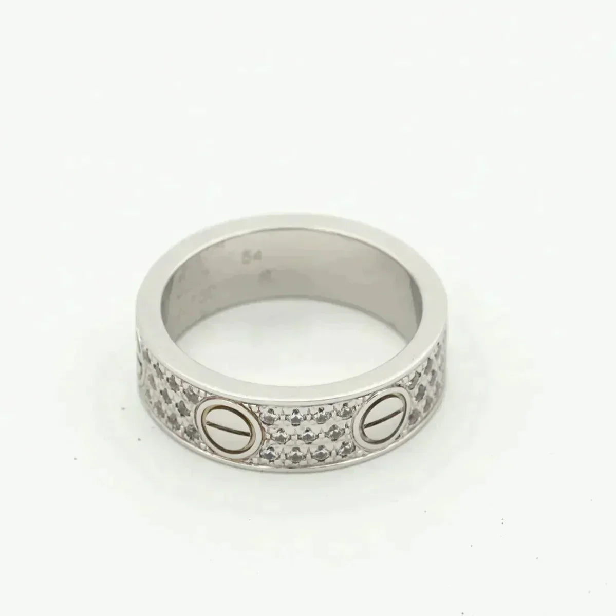 [Solara Jewelry]LOVE RING 5.5MM DIAMONDS PAVED