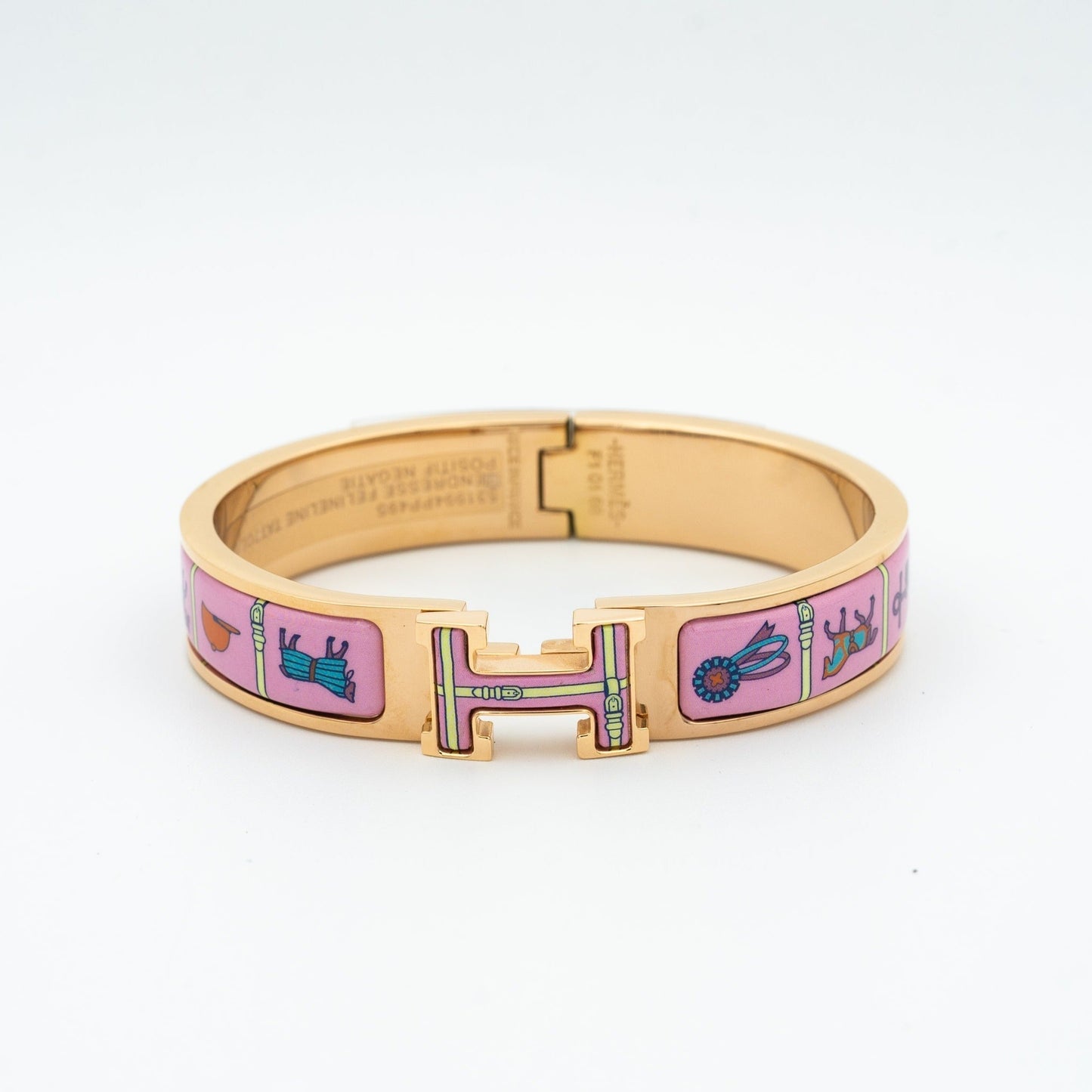 [Solara Jewelry]H PINK GOLD BRACELET PINK CERAMIC