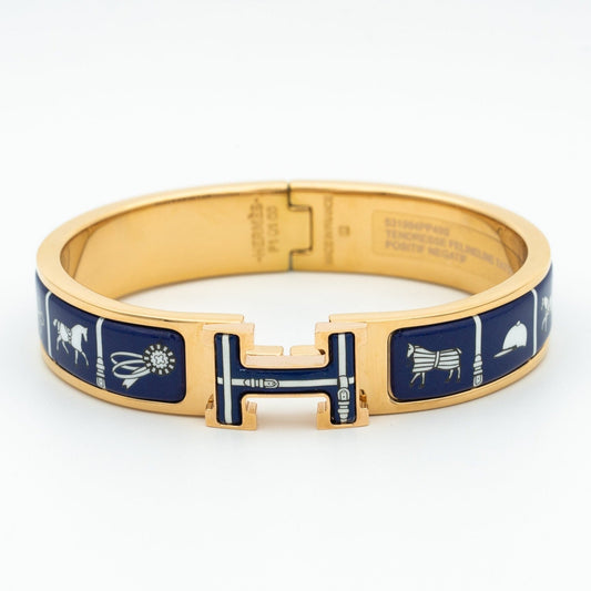 [Solara Jewelry]H BRACELET BLUE CERAMIC