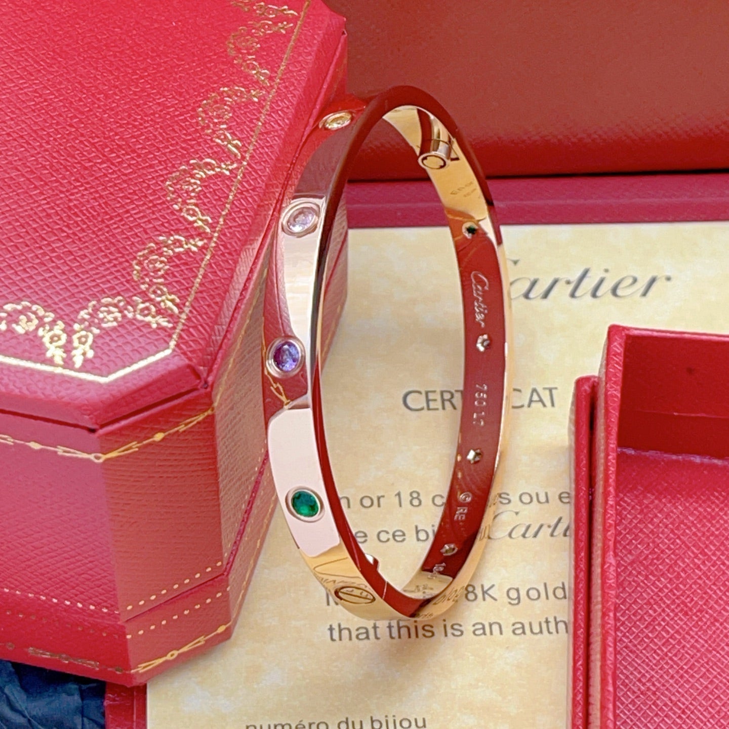 [Solara jewelry]2026 RAINBOW LOVE BRACELET 6.1MM  10 DIAMONDS