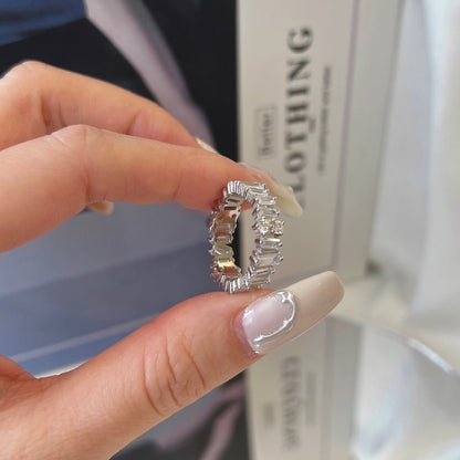 [Solara Jewelry]Delicate Multi Shape Tennis Ring