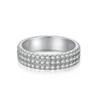 [Solara Jewelry]Dainty Round Cut Tennis Ring