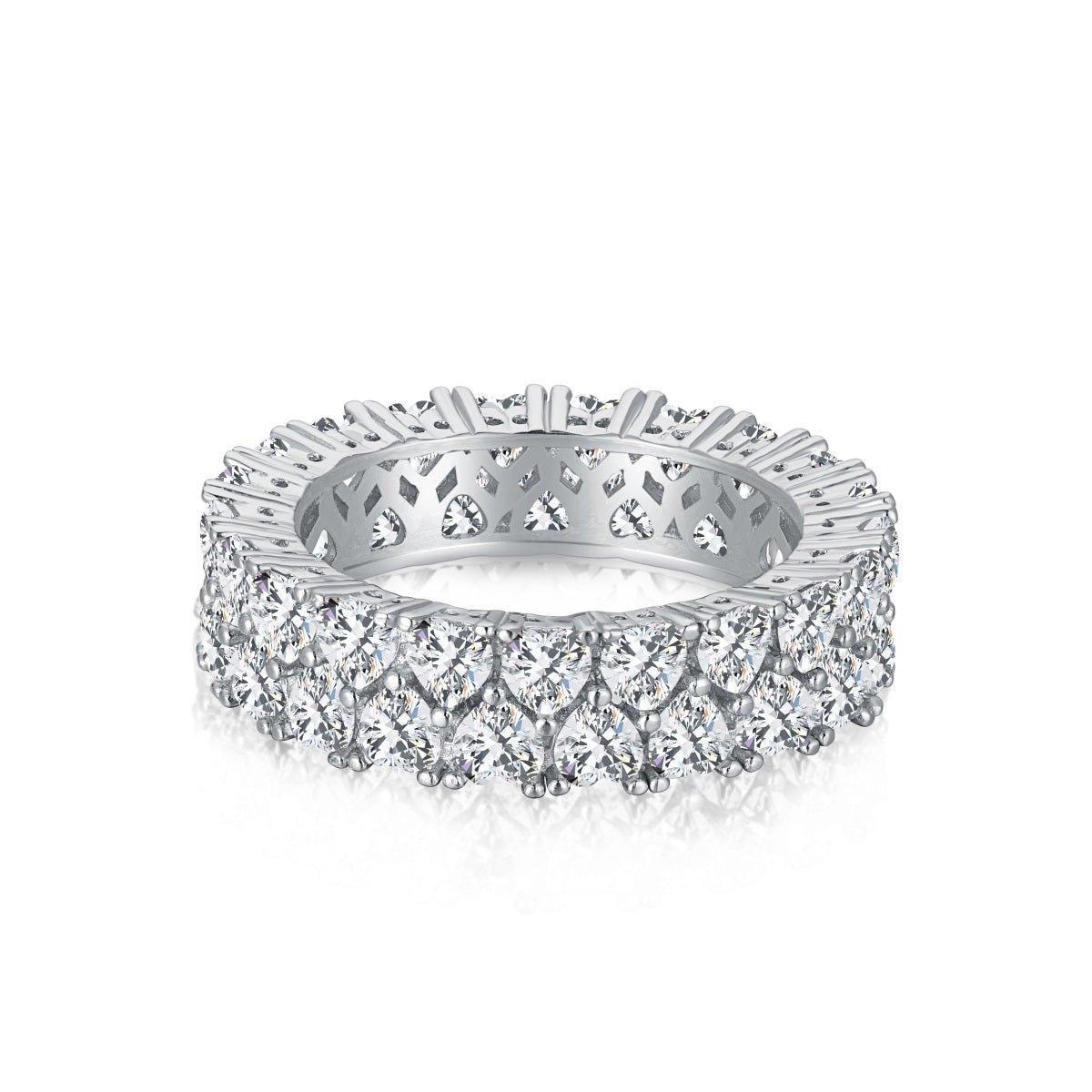 [Solara Jewelry]Sparkling Full Heart Ring