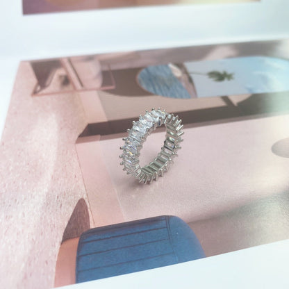 [Solara Jewelry]Unique Colorful Radiant Cut RIng