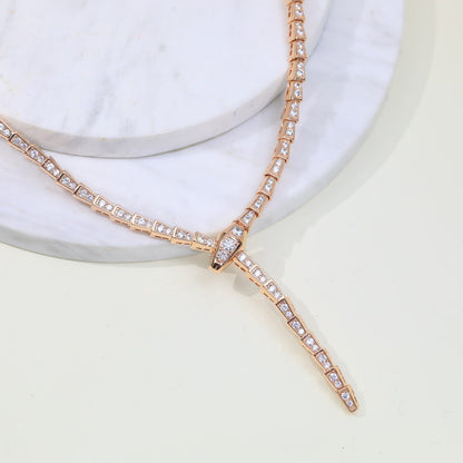 [Solara Jewelry]SERPENTI NECKLACE SILVER DIAMOND