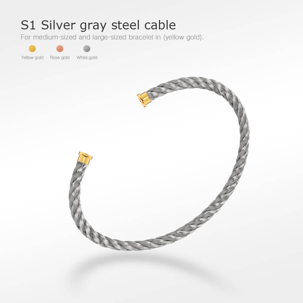 [Solara Jewelry]FORCE SERIES BRACELET CABLES 50 CHOICES (DIY SELECTION)