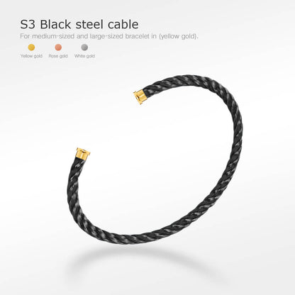 [Solara Jewelry]FORCE SERIES BRACELET CABLES 50 CHOICES (DIY SELECTION)