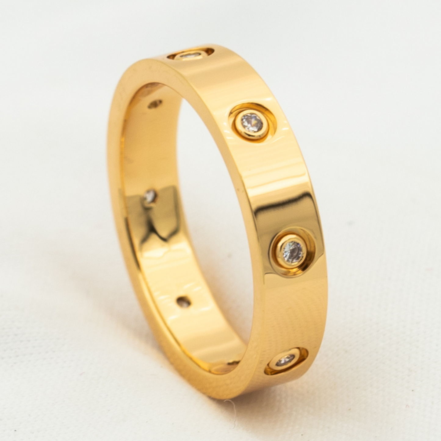 [Solara Jewelry]LOVE RING 3.6MM 8 DIAMONDS
