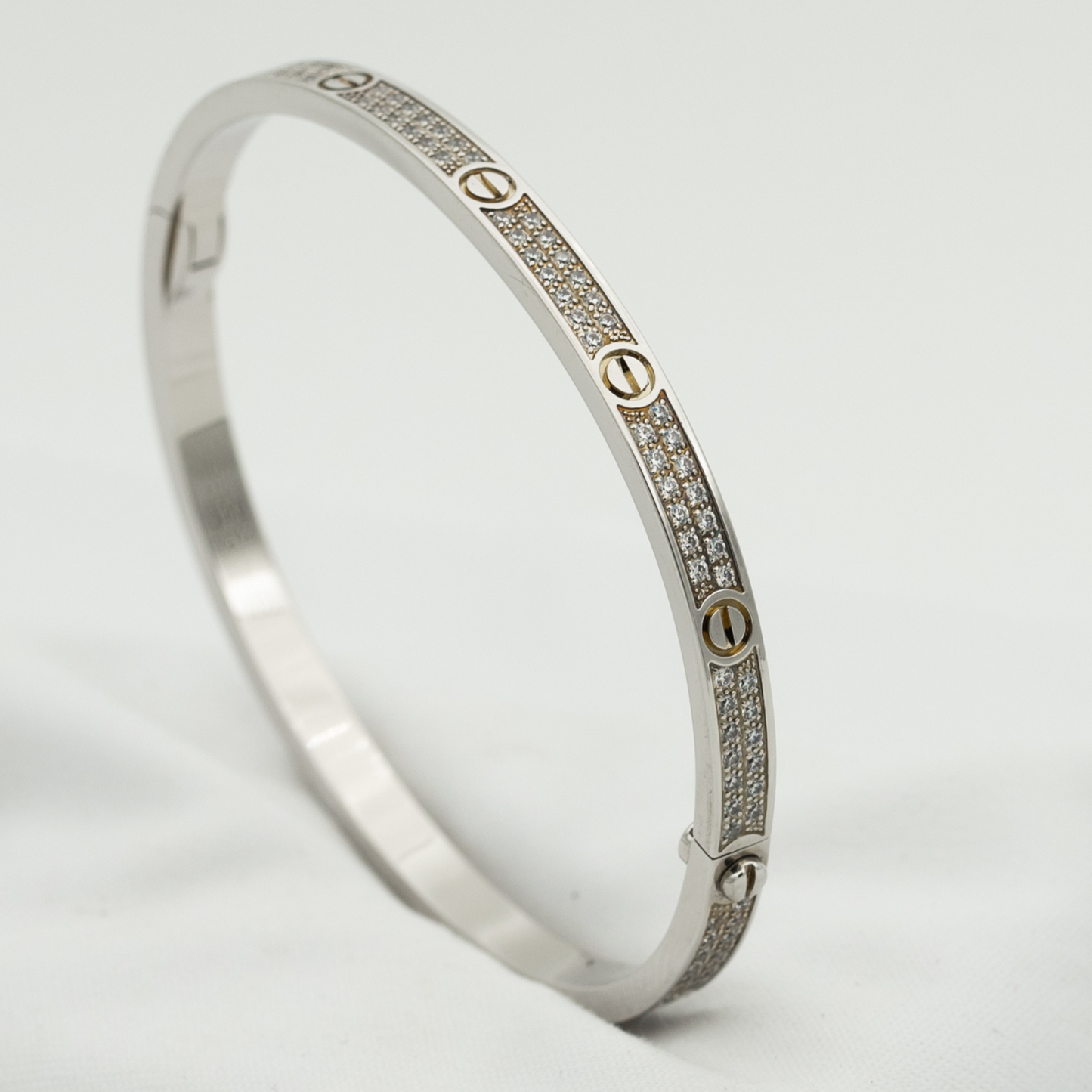 [Solara Jewelry]LOVE BRACELET 3.65MM DIAMOND-PAVED