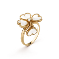 [Solara Jewelry]SÜSSKLEE WEISSER MOP RING