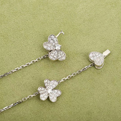 [Solara Jewelry]FRIVOLE SILVER 9 FLOWERS NECKLACE