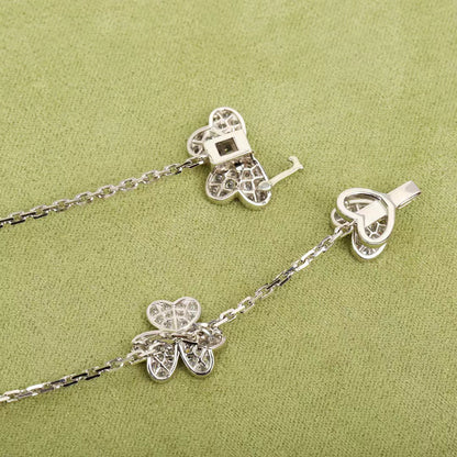 [Solara Jewelry]FRIVOLE SILVER 9 FLOWERS NECKLACE