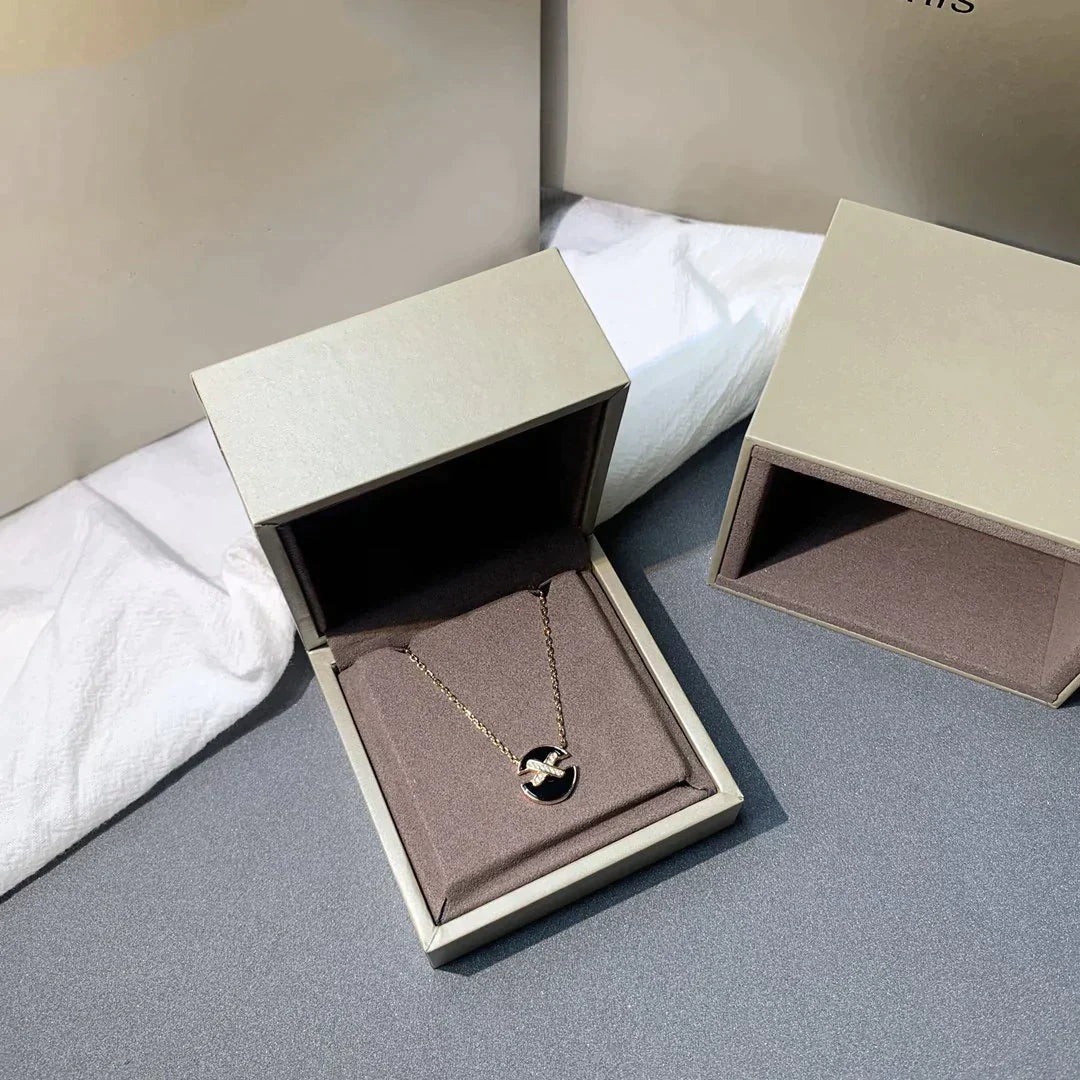 [Solara Jewelry]JEUX DE ROSE GOLD DIAMOND NECKLACE