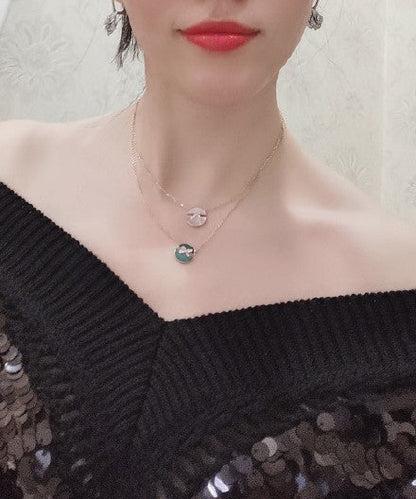[Solara Jewelry]JEUX DE ROSE GOLD DIAMOND NECKLACE