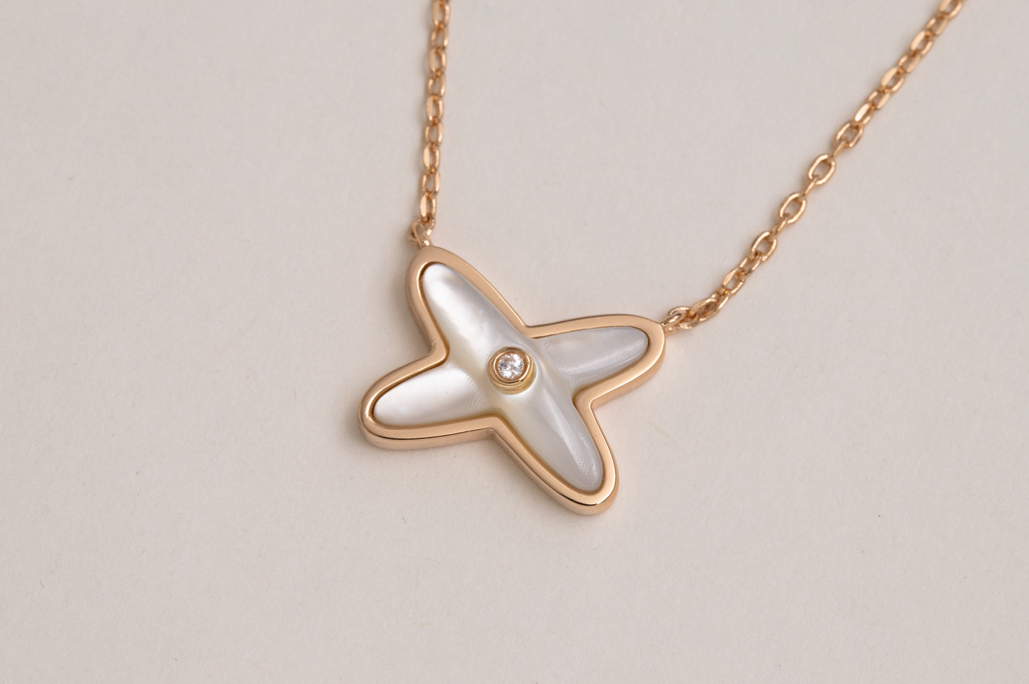 [Solara Jewelry]JEUX DE NECKLACE 1 DIAMOND