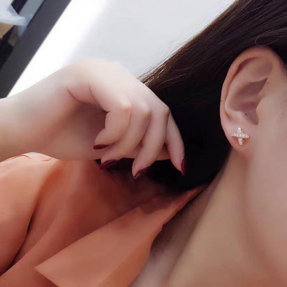 [Solara Jewelry]JEUX DE GOLD DIAMOND EARRINGS