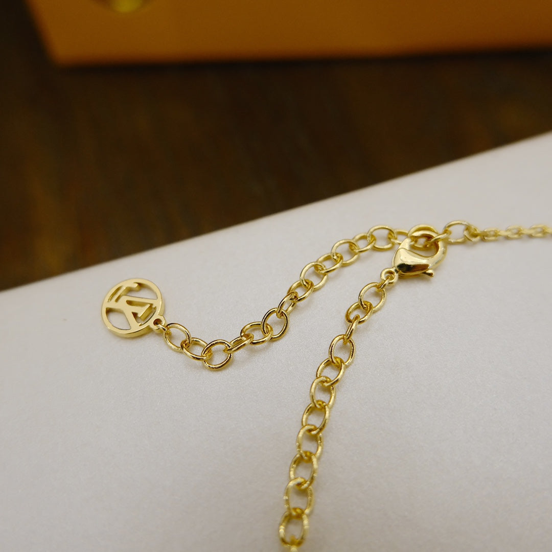 [Solara Jewelry]BLOOMING SUPPLE NECKLACE BRASS