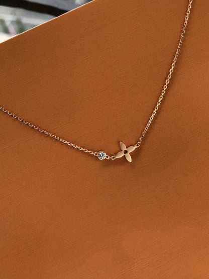 [Solara Jewelry]BLOSSOM PENDANT PINK GOLD AND DIAMOND