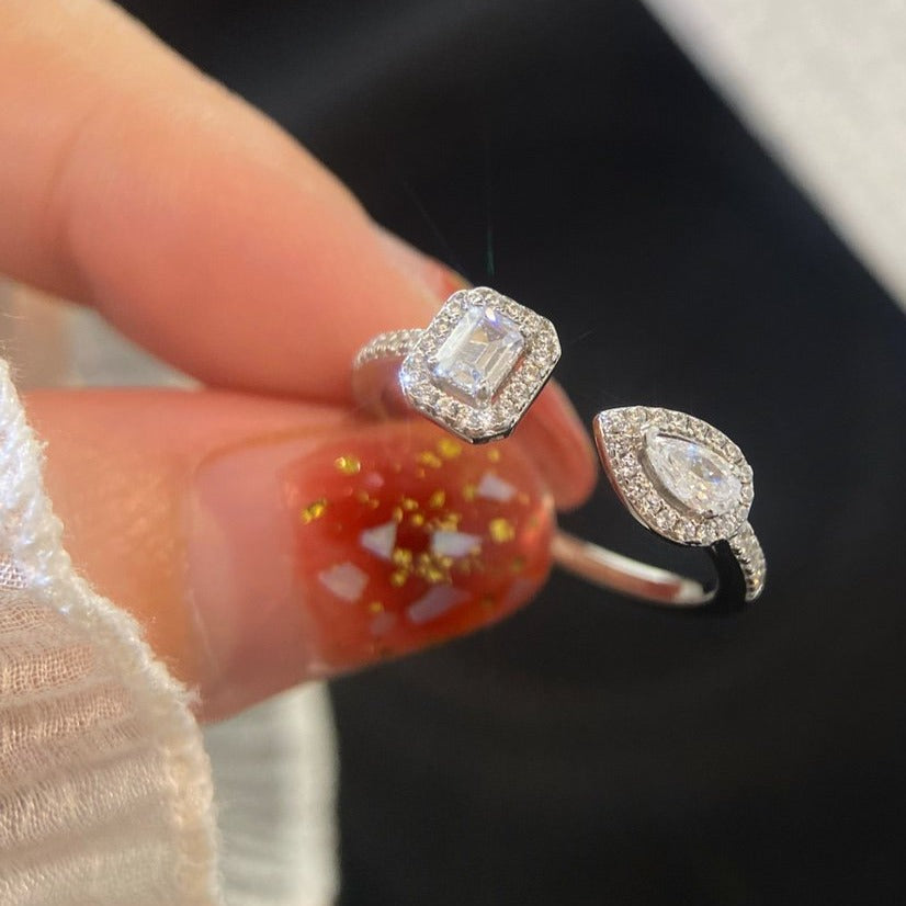 [Solara jewelry]MY TWIN TOI & MOI SILVER DIAMOND RING