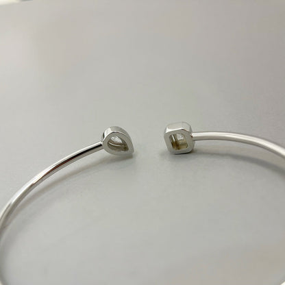 [Solara jewelry]JONC FLEX MY TWIN TOI & MOI SILVER DIAMOND BRACELET