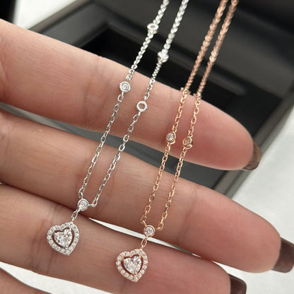 [Solara jewelry]JOY HEART DIAMOND NECKLACE