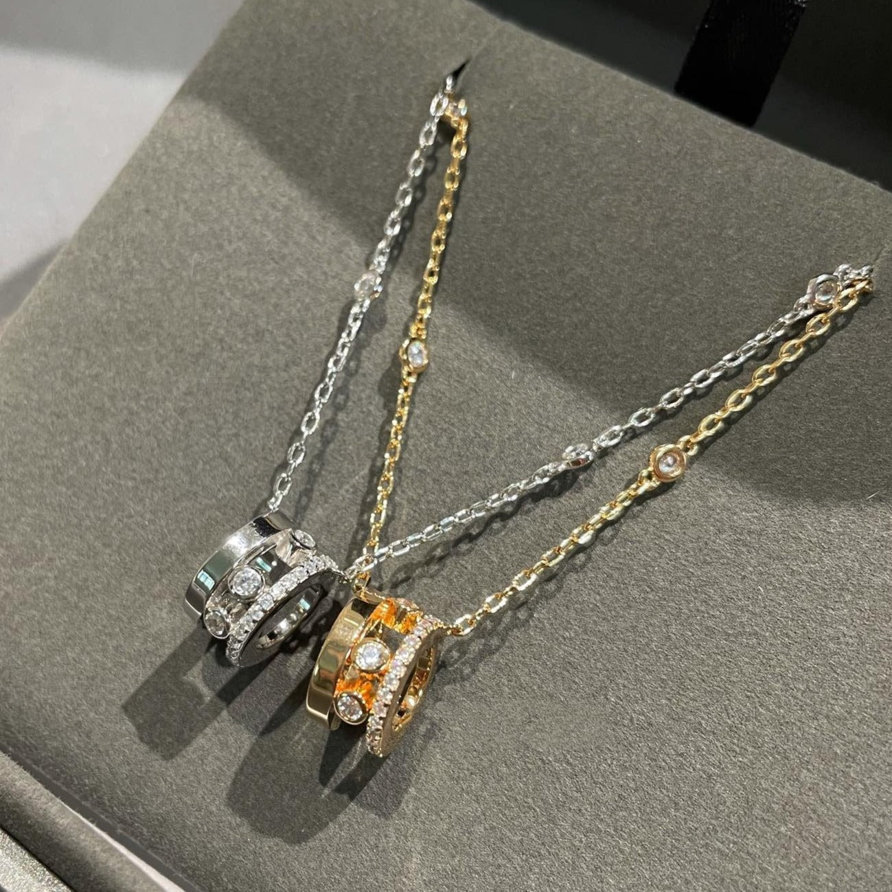 [Solara jewelry]CHAIN MOVE ROMANE PEDAND NECKLACE