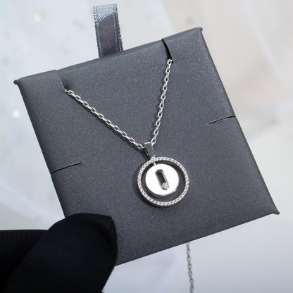 [Solara jewelry]LUCKY MOVE PM NECKLACE SILVER DIAMOND