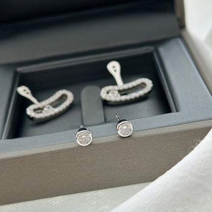 [Solara jewelry]MOVE UNO SILVER DIAMOND EARRINGS