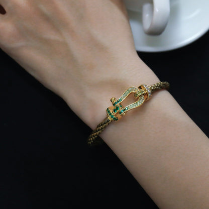 [Solara Jewelry]FORCE 10 GOLD GREEN DIAMOND PAVED